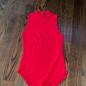 Red body suit